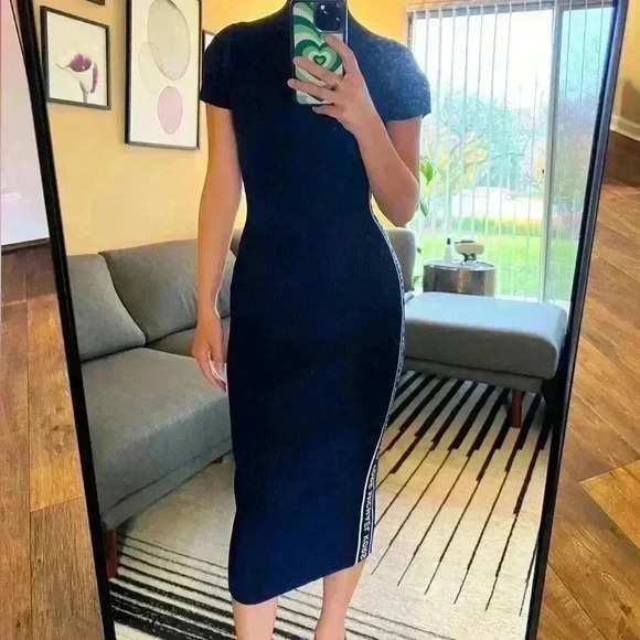 Micheal Kors Mock Neck Knee-Length Dress - Picture 3 of 11